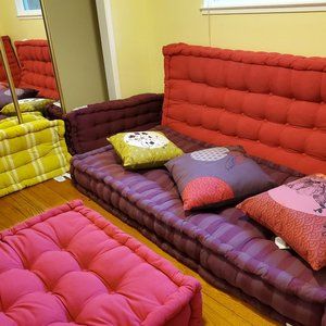 French tufted Floor/mattress pillows